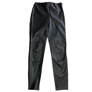 Vegan Leather Stretch Pants - Zafa Lasik - Sz: XS